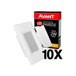 KIT LEVE 1O BATIZADOR PAREDE LED AVANT - 4X2 2W