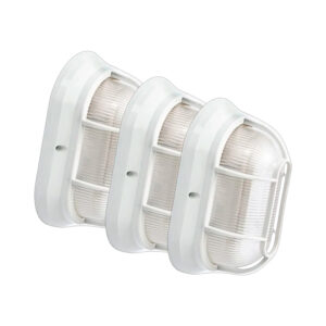 Kit 3 Luminárias Tartaruga Nyluz Branca S/ Lampada