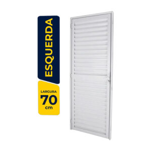 Porta Aluminio Linha Nobre Branca Venez 70x210 - CRV