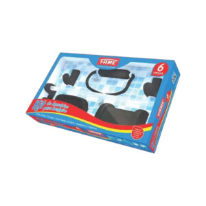 Kit de Acessório Para Banheiro Fame 06 Pçs Preto