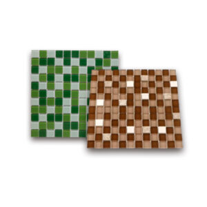 Pastilha de Vidro Verde/marrom - Mix03/Mix02 - GLASSPONT