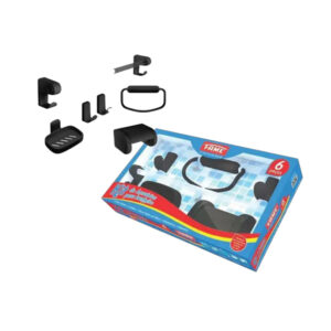 Kit acessório Banheiro Preto 6 peças - Fame