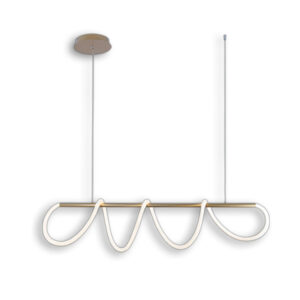 Lustre Pendente Zurque Ouro Fosco - Taschibra