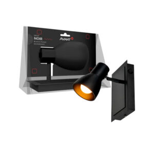 Spot Led Black Piano Noir E27 - Avant