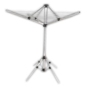 Varal Giratório 9 Cordas Luxo Aluminio C/ Suporte