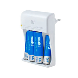 Carregador de pilhas AA/AAA BIV C/04 Pilhas - Multilaser
